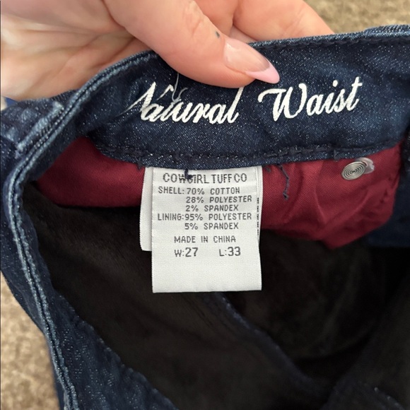 Cowgirl Tuff Natural Waist Lined Pants - Picture 2 of 4